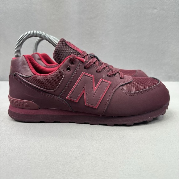 New Balance Shoes - Womens 7 / 5.5Y New Balance 574 Shoes Maroon Athletic Casual Low Top Sneakers